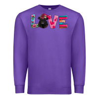 Purple belted galloway Premium Sweatshirt - AdoDesignShop