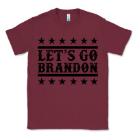 Burgundy let's go brandon black Classic Tee - Jasminsmagicworld
