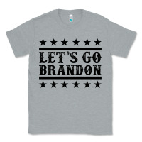 Heather Grey let's go brandon black Classic Tee - Jasminsmagicworld