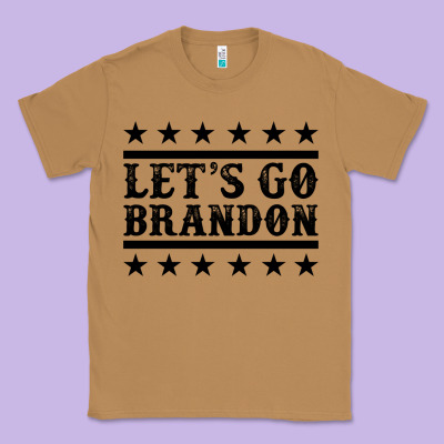 Let's Go Brandon Black Classic Tee Designed By Jasminsmagicworld