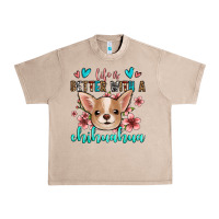French Oak life is better with a chihuahua Urban Heavy Tee - Jasminsmagicworld