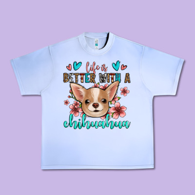 Life Is Better With A Chihuahua Urban Heavy Tee Designed By Jasminsmagicworld