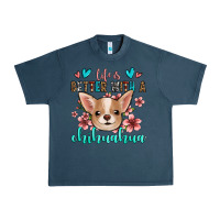 Midnight Navy life is better with a chihuahua Urban Heavy Tee - Jasminsmagicworld
