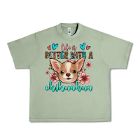 Oil Green life is better with a chihuahua Urban Heavy Tee - Jasminsmagicworld