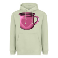 Matcha Valentine's Day heart mug Heavyweight Hoodie - AdoDesignShop