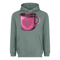 Sage Valentine's Day heart mug Heavyweight Hoodie - AdoDesignShop