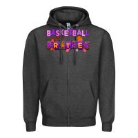 Charcoal Heather basketball brother Zipper Hoodie - AdoDesignShop