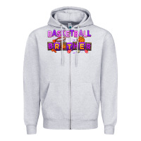 Heather Grey basketball brother Zipper Hoodie - AdoDesignShop