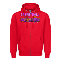 Red basketball brother Zipper Hoodie - AdoDesignShop