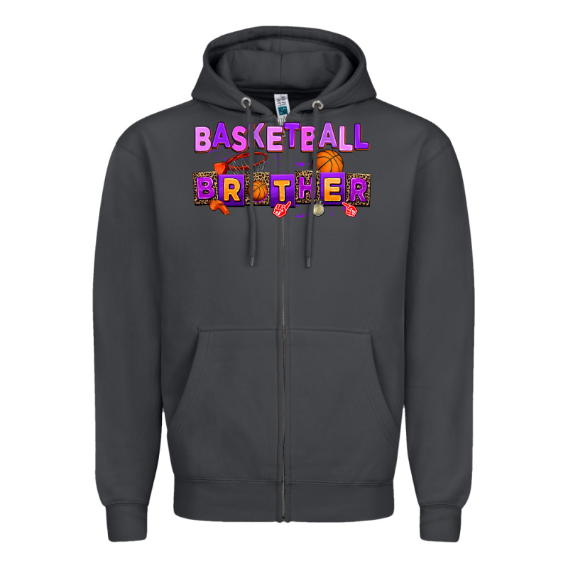 Basketball Brother Zipper Hoodie by AdoDesignShop | Teevron