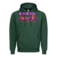 Sports Green basketball brother Zipper Hoodie - AdoDesignShop