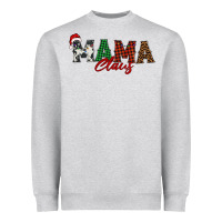 Heather Grey mama claus Heavyweight Sweatshirt - BarkalooDesign
