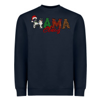Navy mama claus Heavyweight Sweatshirt - BarkalooDesign