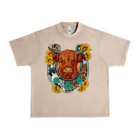 French Oak western leopard cowhide cow horseshoe Urban Heavy Tee - OliviaCreatesArt