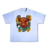 Grape Ice western leopard cowhide cow horseshoe Urban Heavy Tee - OliviaCreatesArt