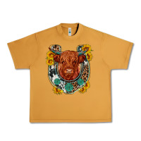 Peanut Butter western leopard cowhide cow horseshoe Urban Heavy Tee - OliviaCreatesArt
