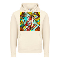 Vintage Artic softball coffee cup and bat with leopard seamless pattern bbs Vintage Hoodie - BundleAndBundleShop