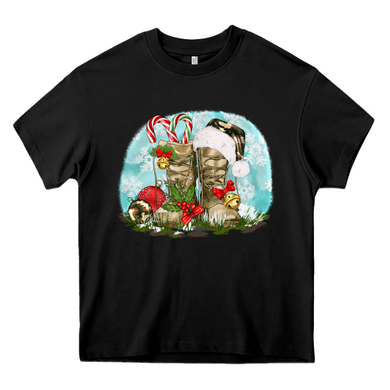 Army Boots Christmas Heavy Core Tee by texasbilliewilder | Teevron