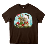 Chocolate Brown army boots christmas Heavy Core Tee - texasbilliewilder