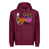 Burgundy Fab Boo Lous Premium Hoodie - CowhideDigitalArt