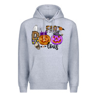 Heather Grey Fab Boo Lous Premium Hoodie - CowhideDigitalArt