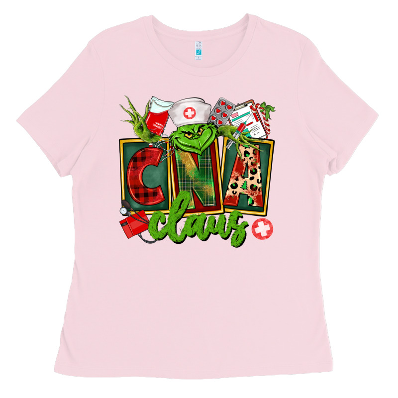 Cna  Certified Nursing Assistant Claus Ladies Tee by CowGirlArtShop | Teevron