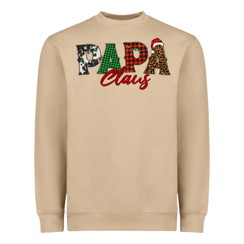 Papa Claus Heavyweight Sweatshirt by BarkalooDesign | Teevron