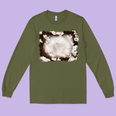 Cowhide Frames Background Long Sleeve Tee Designed By Ranaportraitstore