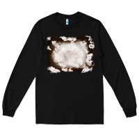Black cowhide frames background Long Sleeve Tee - RanaPortraitStore