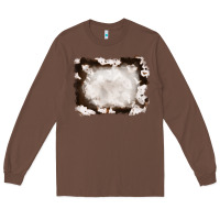 Chestnut cowhide frames background Long Sleeve Tee - RanaPortraitStore
