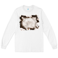 White cowhide frames background Long Sleeve Tee - RanaPortraitStore