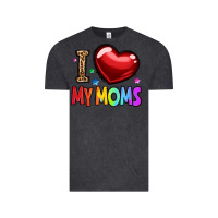Vintage Black i love my moms Vintage Tee - OliviaCreatesArt