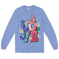 Colony Blue easter love Long Sleeve Tee - FaDigitalArtStudio