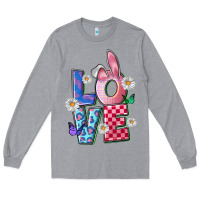 Heather Grey easter love Long Sleeve Tee - FaDigitalArtStudio