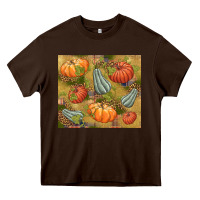 Chocolate Brown Fall Heavy Core Tee - NancyCooperArtShop