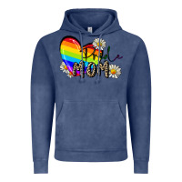 Vintage Denim pride mom Vintage Hoodie - FaDigitalArtStudio