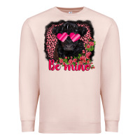 Pale Pink be mine belted galloway Premium Sweatshirt - AdoDesignShop