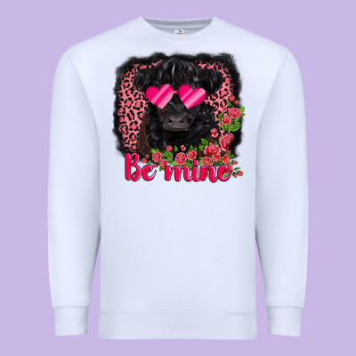 Be Mine Belted Galloway Premium Sweatshirt Designed By Adodesignshop