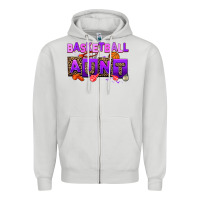 Dove Grey basketball aunt Zipper Hoodie - AdoDesignShop