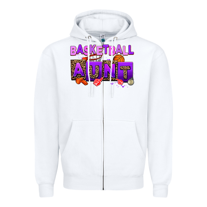 Basketball Aunt Zipper Hoodie by AdoDesignShop | Teevron