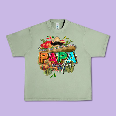 Papacita Urban Heavy Tee Designed By Fadigitalartstudio