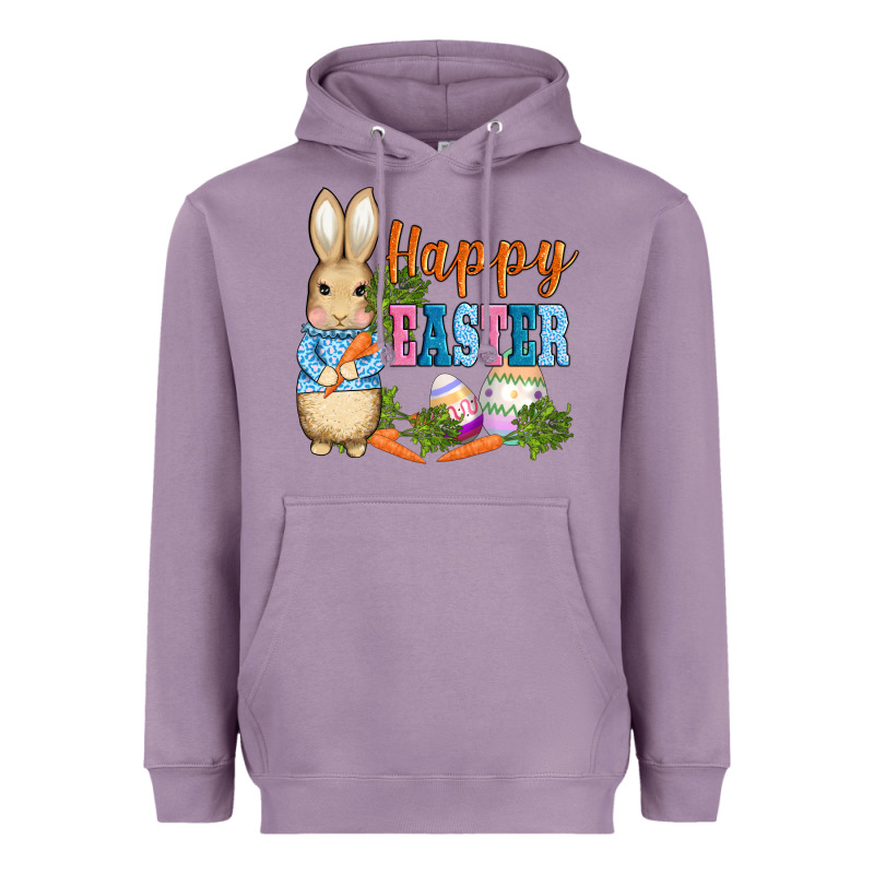 Easter Bunny Egg And Carrots Heavyweight Hoodie by AdoDesignShop | Teevron