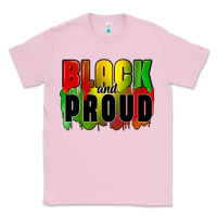Bubblegum Pink black and proud Classic Tee - CowGirlArtShop