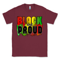 Burgundy black and proud Classic Tee - CowGirlArtShop