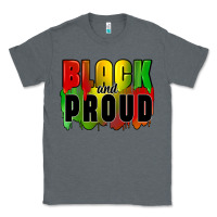 Charcoal Heather black and proud Classic Tee - CowGirlArtShop