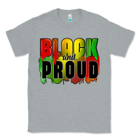 Heather Grey black and proud Classic Tee - CowGirlArtShop