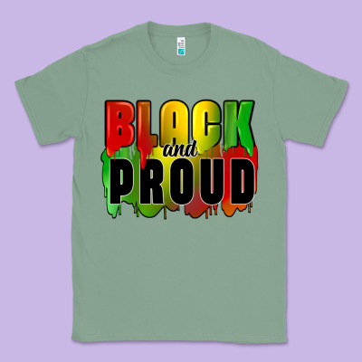 Black And Proud Classic Tee Designed By Cowgirlartshop