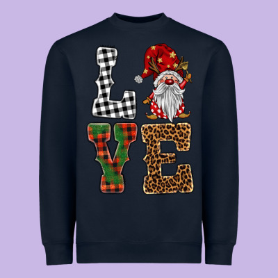 Love Gnomes Heavyweight Sweatshirt Designed By Barkaloodesign
