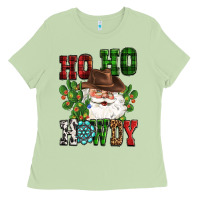 Matcha ho ho howdy santa Ladies Tee - CowGirlArtShop