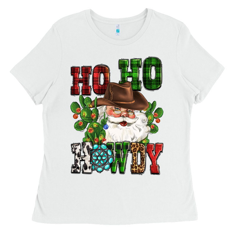 Ho Ho Howdy Santa Ladies Tee by CowGirlArtShop | Teevron